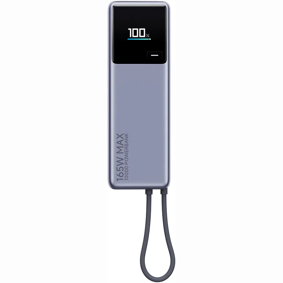 Ekstern Xiaomi-batteri, 10000mAh, 165W, PD, 2 x USB-C, Grå PB1165MI