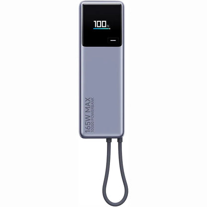 Ekstern Xiaomi-batteri, 10000mAh, 165W, PD, 2 x USB-C, Grå PB1165MI