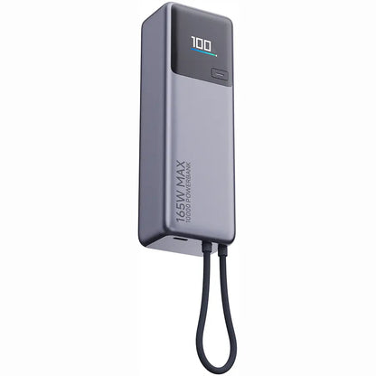 Ekstern Xiaomi-batteri, 10000mAh, 165W, PD, 2 x USB-C, Grå PB1165MI