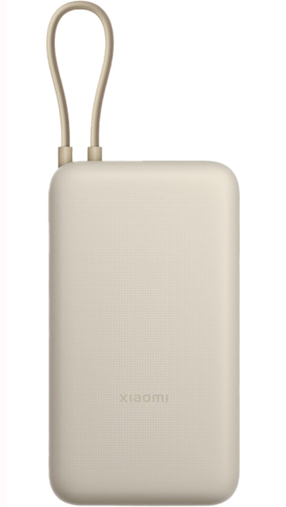 Ekstern Xiaomi-batteri, 20000mAh, 33W, QC + PD, 1 x USB-A - 2 x USB-C, Beige BHR8851GL
