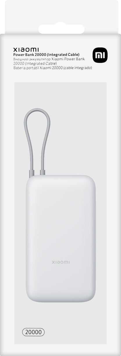 Ekstern batteri Xiaomi, 20000mAh, 22.5W, QC + PD, 1 x USB-A - 2 x USB-C, Sølv BHR9738GL