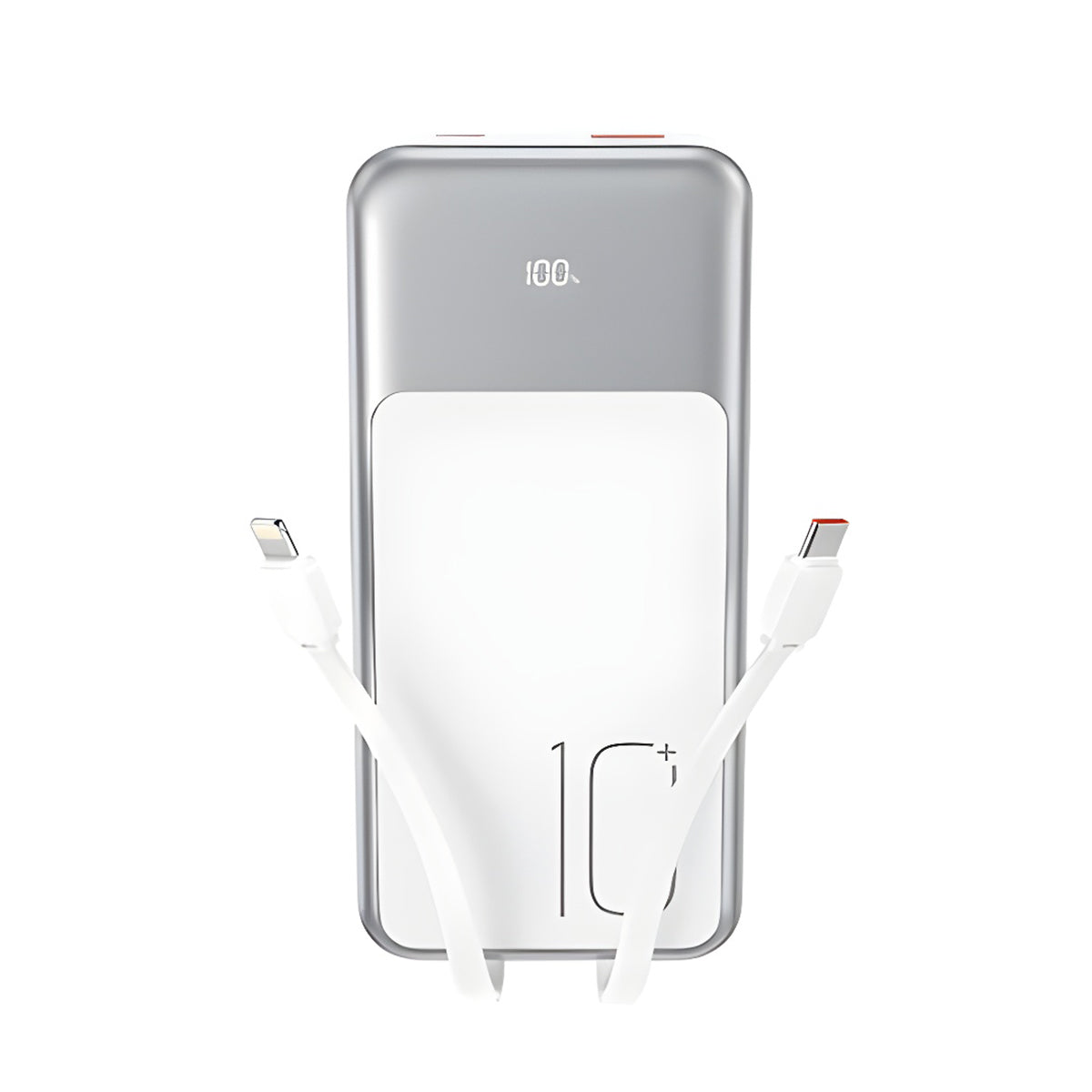 Ekstern batteri XO Design PR248, 10000mAh, 22.5W, QC + PD, 1 x Lightning - 1 x USB-A - 2 x USB-C, Hvid