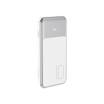Ekstern batteri XO Design PR248, 10000mAh, 22.5W, QC + PD, 1 x Lightning - 1 x USB-A - 2 x USB-C, Hvid