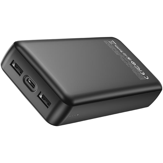 Ekstern Batteri XO Design PB313, 20000mAh, 10W, 2 x USB-A, Sort