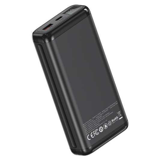 Ekstern Batteri XO Design PB309, 20000mAh, 22,5W, QC + PD, 1 x USB-A - 1 x USB-C, Sort
