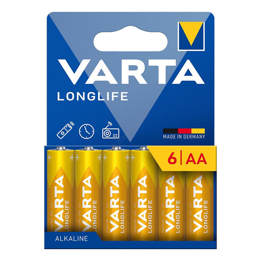 Batteri Varta Longlife 13298, AA / LR6, Sæt med 6 stk