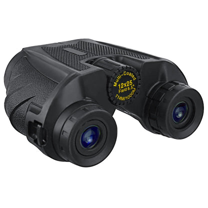 Techsuit BN1 kikkert, 12x, 25mm, Sort