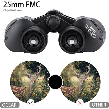 Techsuit BN3 kikkert, 20x, 50mm, sort