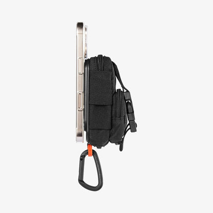 Universal MagSafe Taske til Telefon, Spigen, Snap Zip, Sort