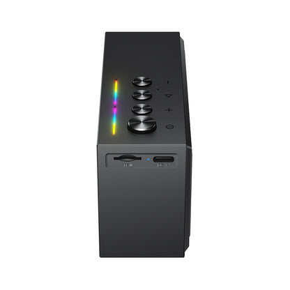 Bluetooth-højttaler Acefast K9 Go, 7W, TWS, RGB, Vandtæt, Sort