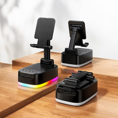 Borofone BR200 Marea 2in1 Bluetooth Speaker, 5W, TWS, RGB, Black