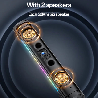 Bluetooth-højttaler Yesido YSW27, 10W, RGB, Sort