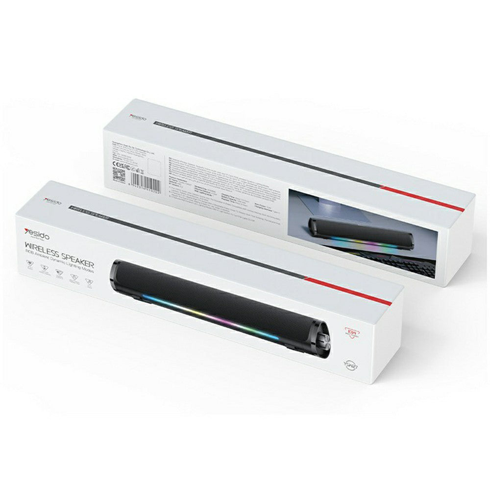 Bluetooth-højttaler Yesido YSW27, 10W, RGB, Sort