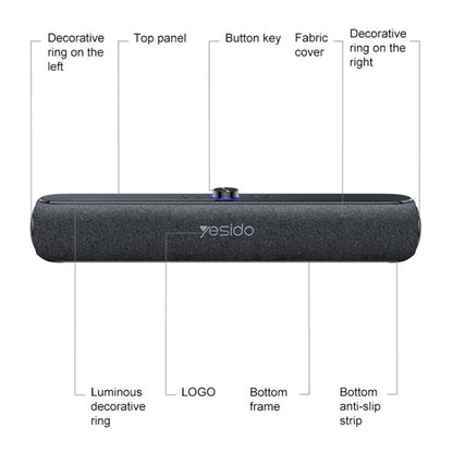 Bluetooth-højttaler Yesido YSW42, 20W, Sort