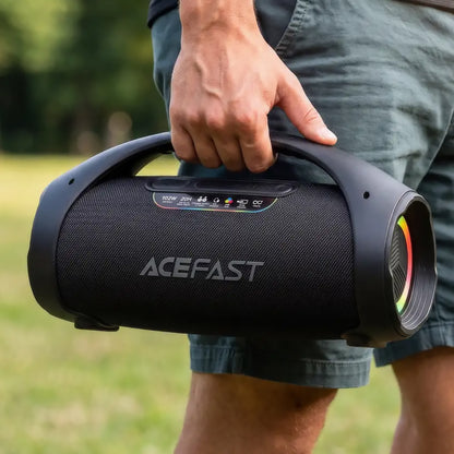 Bærbar Bluetooth-højttaler Acefast K11 Pro, 102W, RGB, TWS, Vandtæt, Sort