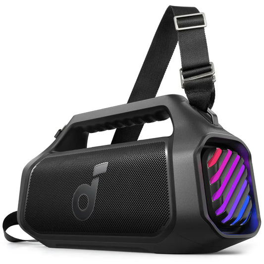 Bærbar Bluetooth-højttaler Anker SoundCore Boom 2 Plus, 140W, TWS, RGB, Vandtæt, Sort A3134011