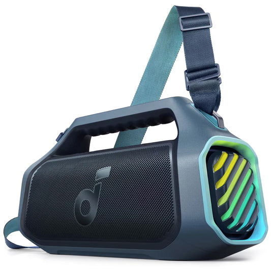 Bærbar Bluetooth-højttaler Anker SoundCore Boom 2 Plus, 140W, TWS, RGB, Vandtæt, Blå A3134031