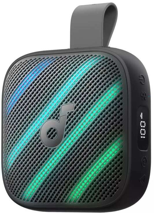 Bærbar Bluetooth-højttaler Anker SoundCore Boom Go 3i, 15W, TWS, RGB, Vandtæt, Sort D5103010
