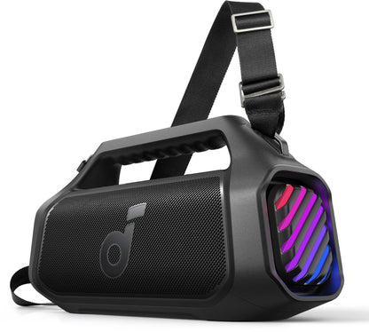 Bærbar Bluetooth-højttaler Anker SoundCore Boom 2 Plus Ny Version, 140W, TWS, RGB, Vandtæt, Sort A3134012