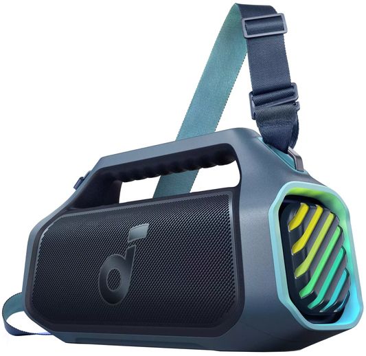 Bærbar Bluetooth-højttaler Anker SoundCore Boom 2 Plus Ny Version, 140W, TWS, RGB, Vandtæt, Blå A3134032