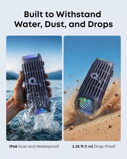 Bærbar Bluetooth-højttaler Anker SoundCore Boom 3i, 50W, RGB, Vandtæt, Blå D5100030
