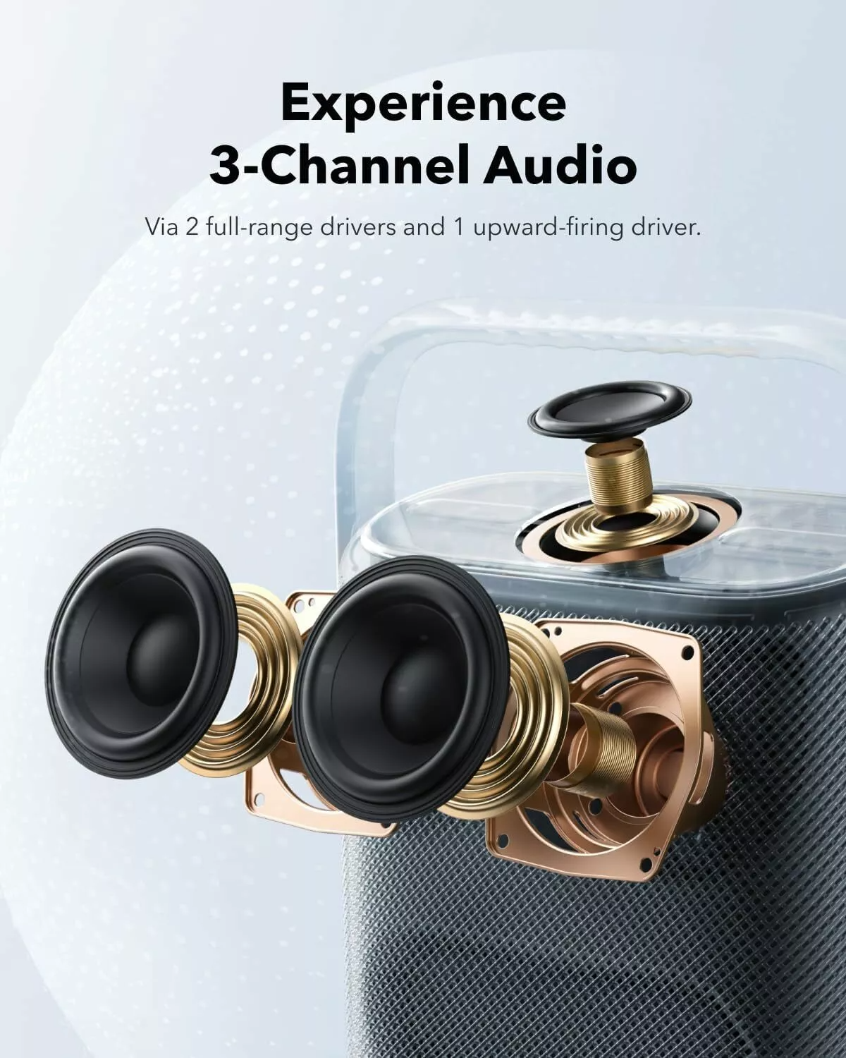 Bærbar Bluetooth-højttaler Anker SoundCore Motion X500, 40W, vandtæt, sort A3131011