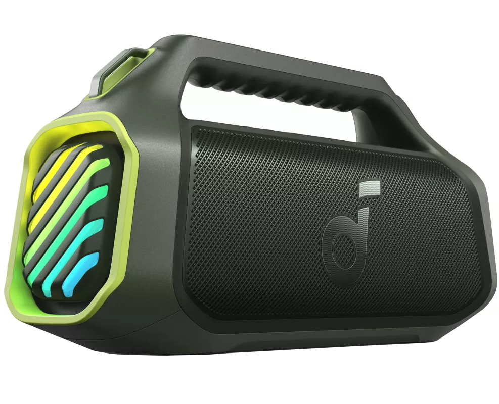 Bærbar Bluetooth-højttaler Anker SoundCore Boom 2 Plus Ny Version, 140W, TWS, RGB, Vandtæt, Grøn A3134062