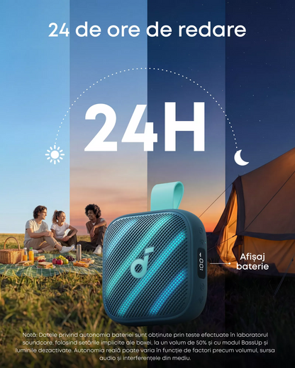 Bærbar Bluetooth-højttaler Anker SoundCore Boom Go 3i, 15W, TWS, RGB, Vandtæt, Blå D5103030