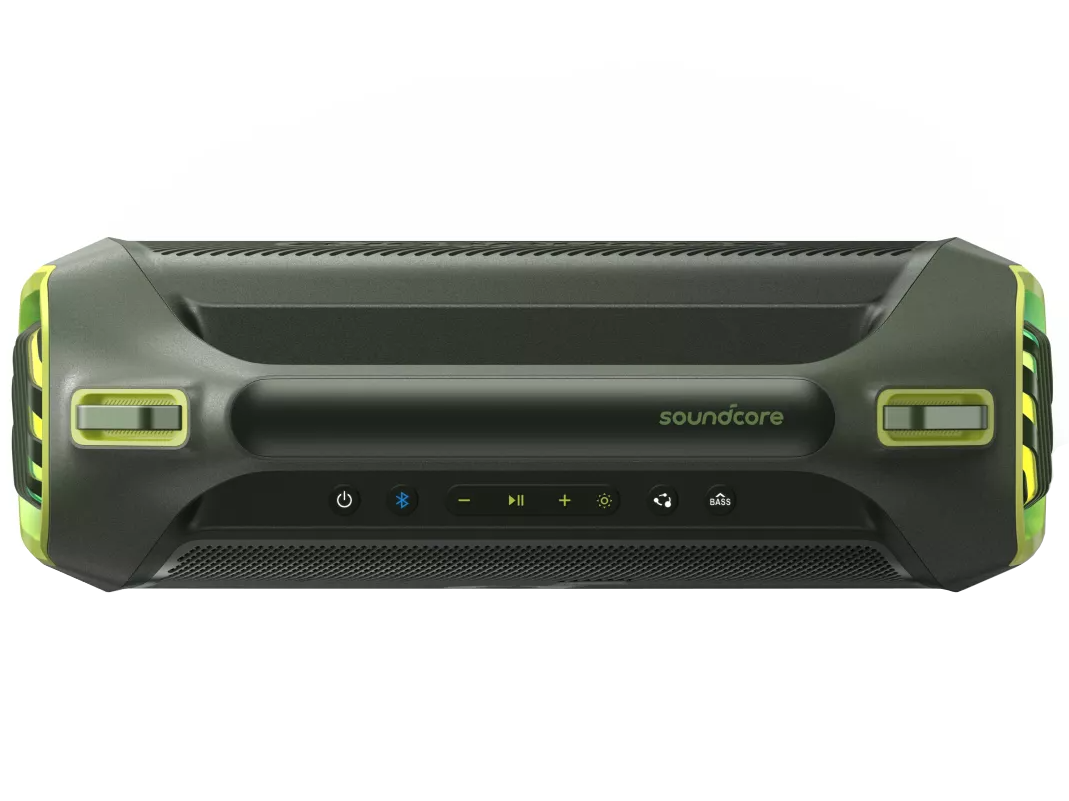 Bærbar Bluetooth-højttaler Anker SoundCore Boom 2 Plus Ny Version, 140W, TWS, RGB, Vandtæt, Grøn A3134062