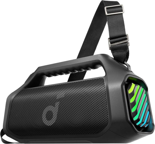Bærbar Bluetooth-højttaler Anker SoundCore Boom 2 Pro, 140W, TWS, RGB, Vandtæt, Sort A3134A11