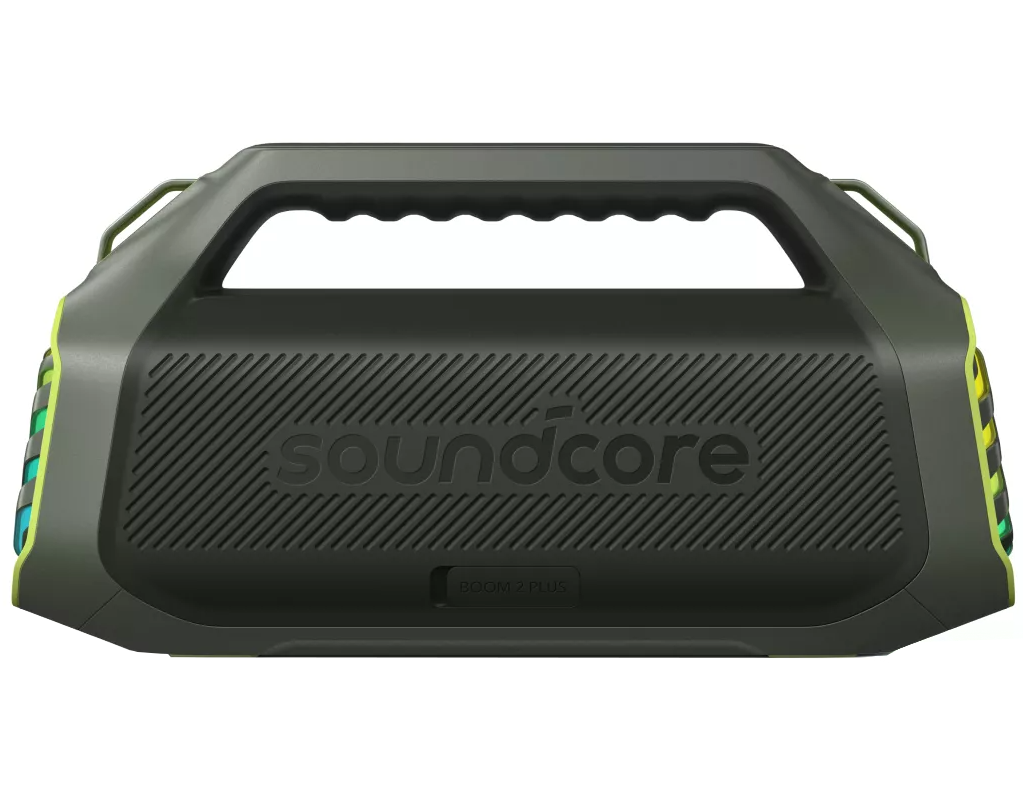 Bærbar Bluetooth-højttaler Anker SoundCore Boom 2 Plus Ny Version, 140W, TWS, RGB, Vandtæt, Grøn A3134062