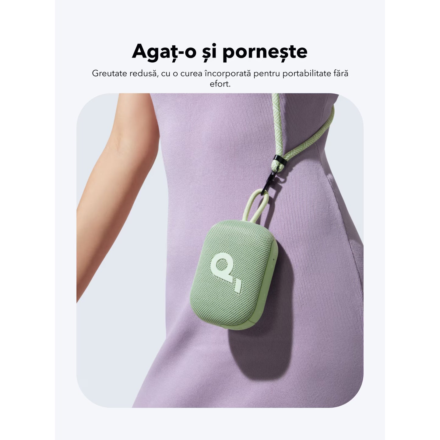 Bærbar Bluetooth-højttaler Anker SoundCore Select 4 Go, 5W, TWS, Vandtæt, Grøn A31X1061