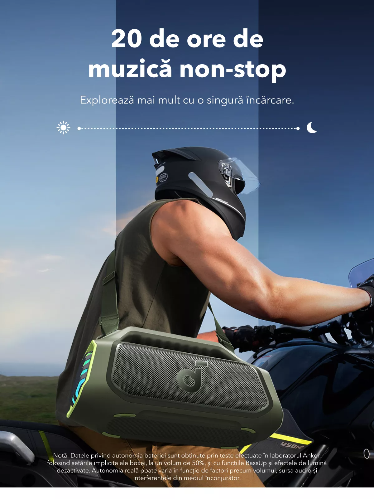 Bærbar Bluetooth-højttaler Anker SoundCore Boom 2 Plus Ny Version, 140W, TWS, RGB, Vandtæt, Grøn A3134062