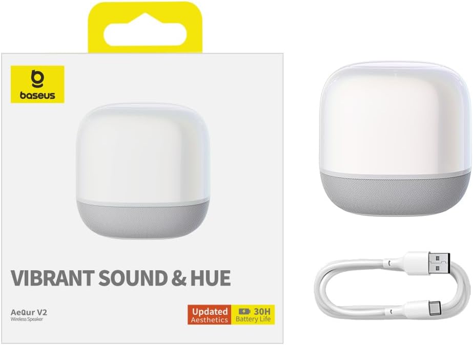 Bluetooth-højttaler Baseus AeQur V2, Hvid A20050500211-00