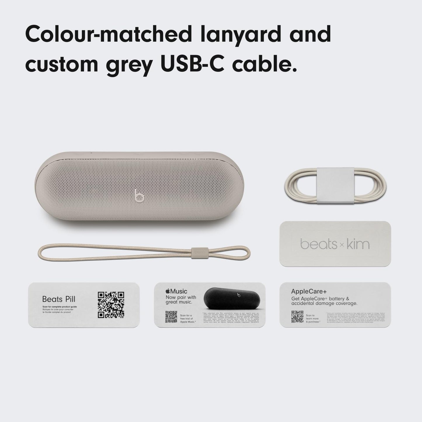Bærbar Bluetooth-højttaler Beats Pill Kim Kardashian Edition, Grå MAX24ZM/A