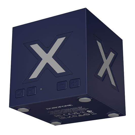 Bærbar Bluetooth Højttaler Borofone BR101 Rubik, 5W, TWS, RGB, Blå