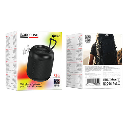 Bærbar Bluetooth Højttaler Borofone BR102 Gratificado, 5W, TWS, Sort