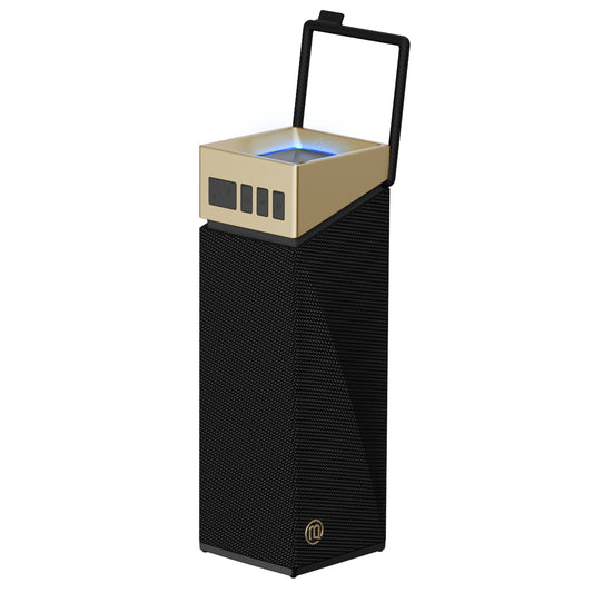 Bærbar Bluetooth-højttaler Bugani Brief TT, 60W, RGB, Vandtæt, Sort Guld