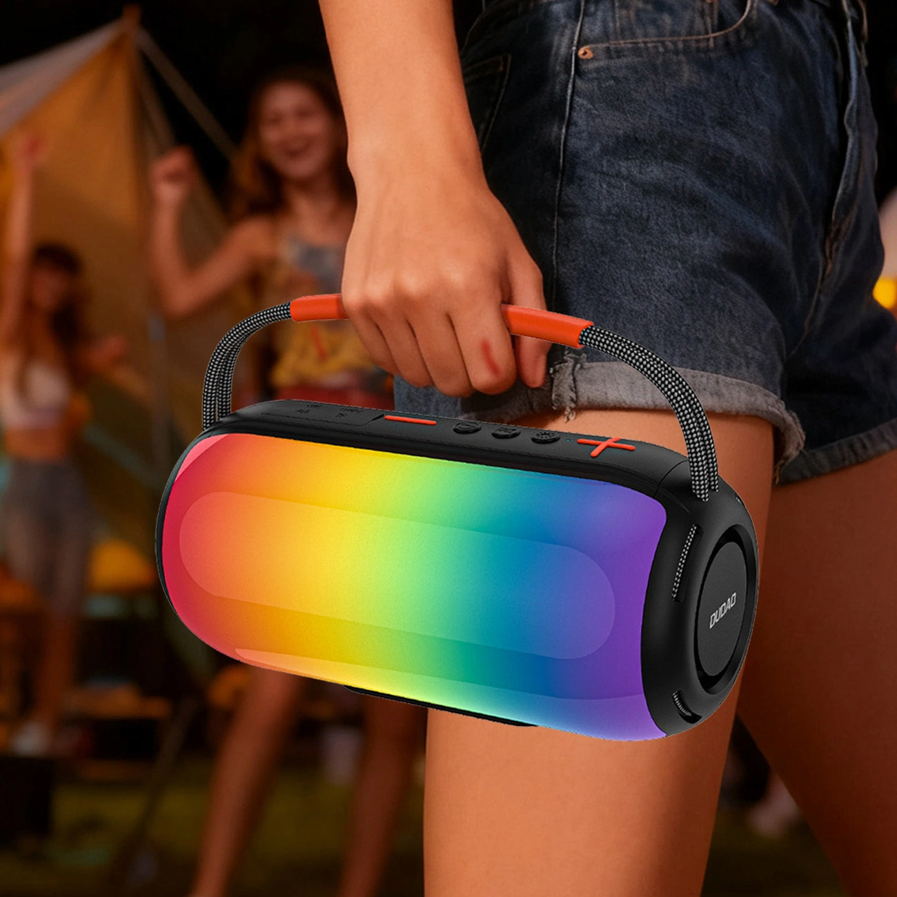 Bærbar Bluetooth-højttaler Dudao Y21, 2 x 5W, TWS, RGB, Sort