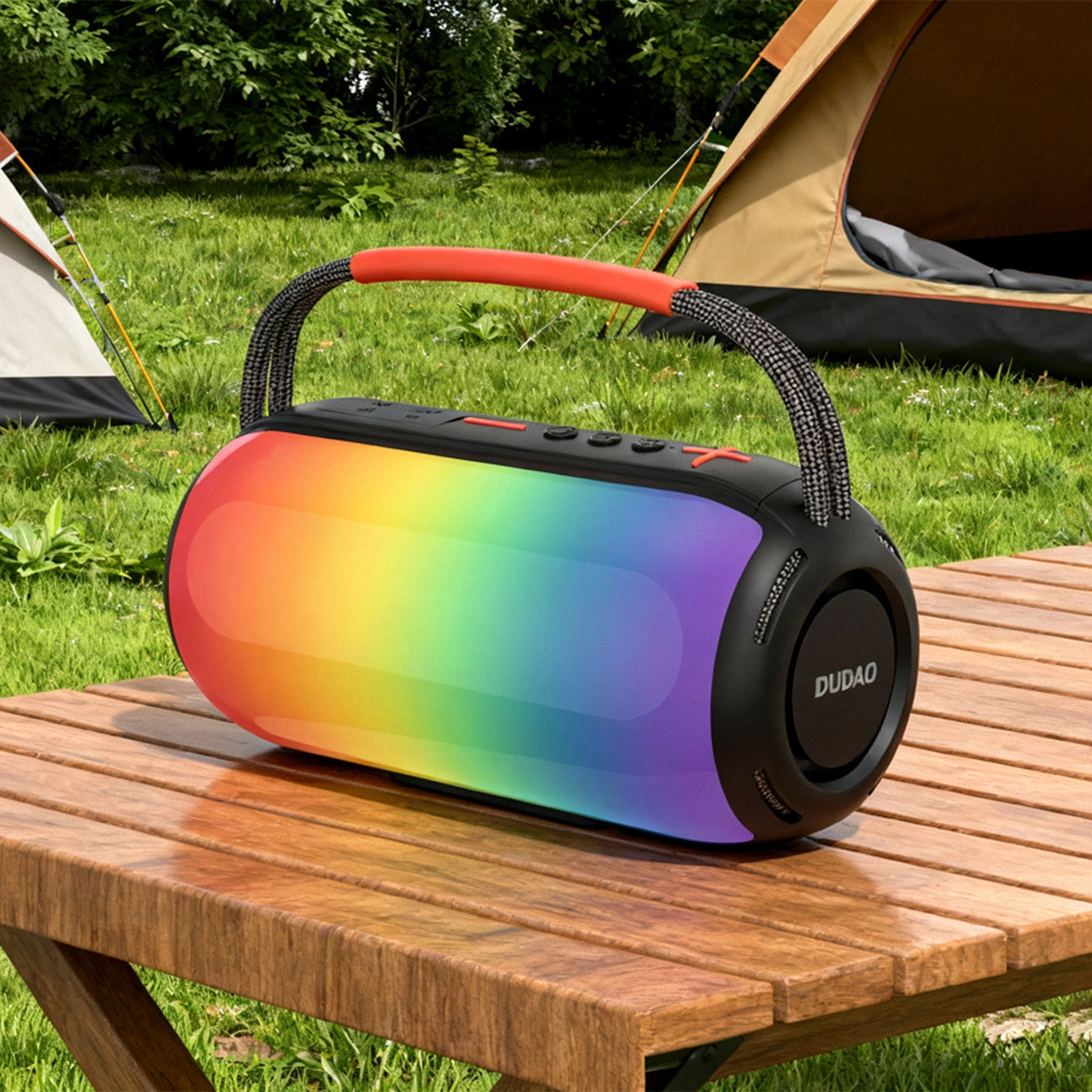 Bærbar Bluetooth-højttaler Dudao Y21, 2 x 5W, TWS, RGB, Sort