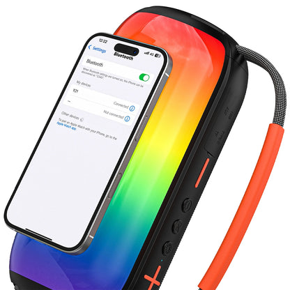 Bærbar Bluetooth-højttaler Dudao Y21, 2 x 5W, TWS, RGB, Sort