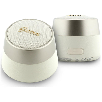 Bærbar Bluetooth-højttaler Guess Script Metal Logo, 5W, TWS, Guld