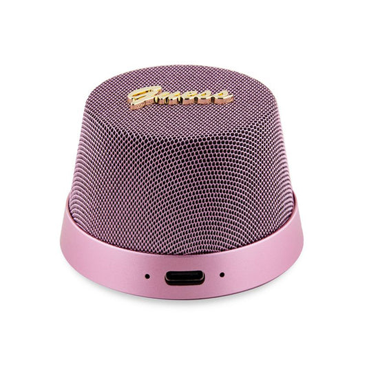 Bærbar Bluetooth Højttaler Guess Stand Magnetic Script Metal, 3W, Pink