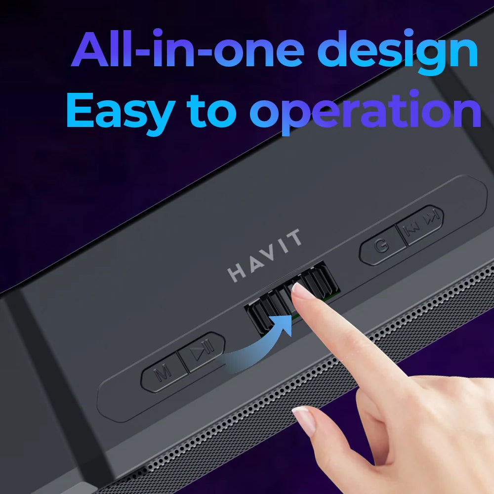 Bluetooth-højttaler HAVIT SK772BT, 10W, Sort