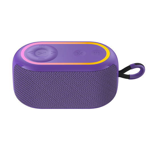 Bærbar Bluetooth-højttaler HAVIT SK809BT, 7W, RGB, Vandtæt, Lilla