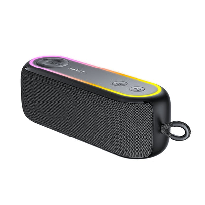 Bærbar Bluetooth-højttaler HAVIT SK810BT, 7W, RGB, Vandtæt, Sort