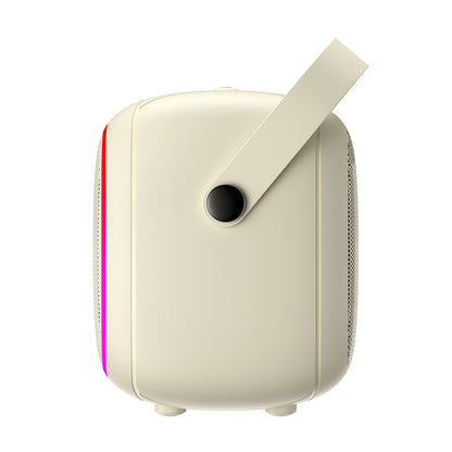 Bærbar Bluetooth Højttaler HAVIT SK818BT Karaoke, 5W, RGB, Vandtæt, Beige