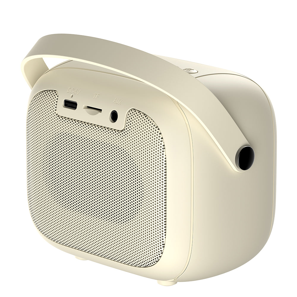 Bærbar Bluetooth Højttaler HAVIT SK818BT Karaoke, 5W, RGB, Vandtæt, Beige