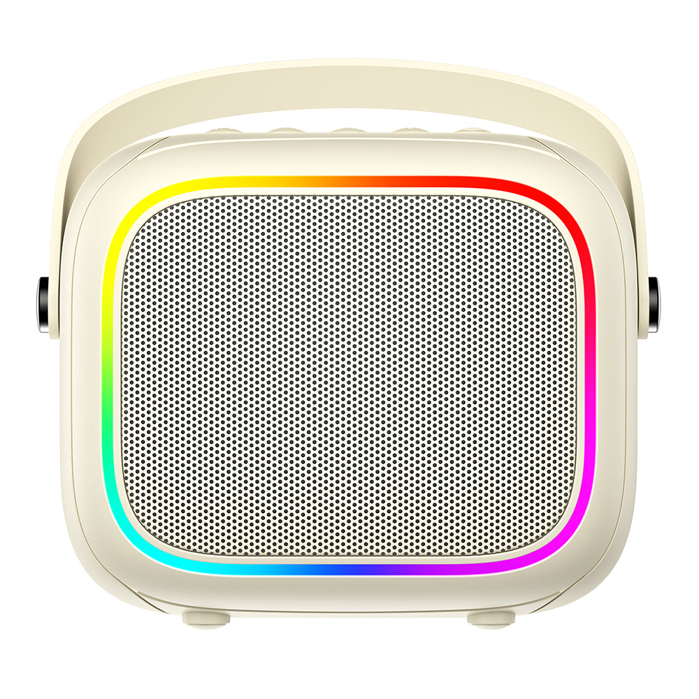Bærbar Bluetooth Højttaler HAVIT SK818BT Karaoke, 5W, RGB, Vandtæt, Beige