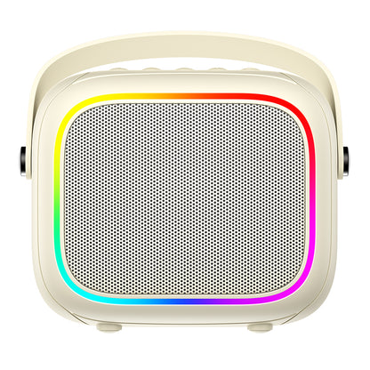Bærbar Bluetooth Højttaler HAVIT SK818BT Karaoke, 5W, RGB, Vandtæt, Beige